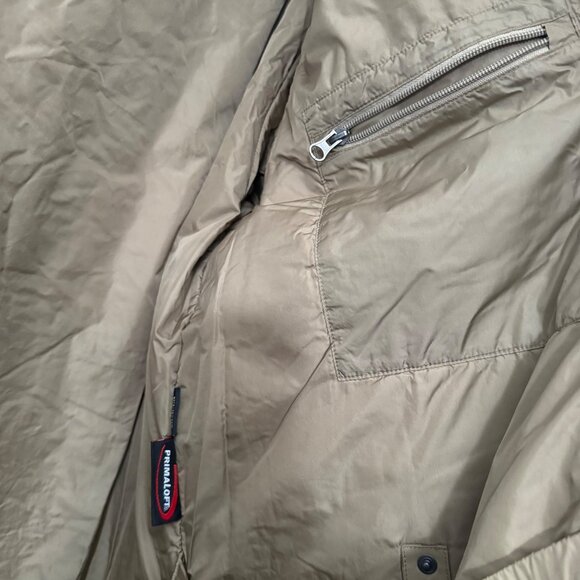 LL Bean Tan Gore-Tex Prima Loft Parker Warm Long Hooded Jacket Mens Large - Picture 7 of 8